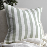 Temple &amp; Webster Stripe Rylee Linen Cushion