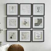 Temple &amp; Webster 9 Piece Contemporary Gallery Wall Set