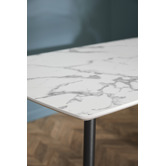 Temple &amp; Webster Blake Faux Marble Dining Table