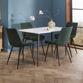 Temple &amp; Webster Blake Faux Marble Dining Table