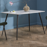Temple &amp; Webster Blake Faux Marble Dining Table