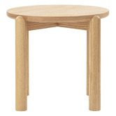 Temple &amp; Webster Caterina Solid Oak Side Table