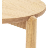 Temple &amp; Webster Caterina Solid Oak Side Table