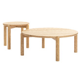 Temple &amp; Webster Caterina Solid Oak Side Table