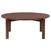 Temple &amp; Webster Caterina Solid Oak Coffee &amp; Side Table Set