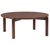 Temple &amp; Webster Caterina Solid Oak Coffee &amp; Side Table Set