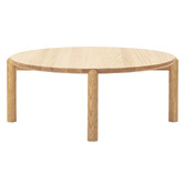Temple &amp; Webster Caterina Solid Oak Coffee &amp; Side Table Set