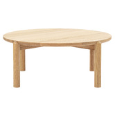 Temple &amp; Webster Caterina Solid Oak Coffee &amp; Side Table Set