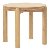 Temple &amp; Webster Caterina Solid Oak Side Table