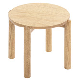 Temple &amp; Webster Caterina Solid Oak Side Table