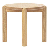 Temple &amp; Webster Caterina Solid Oak Side Table