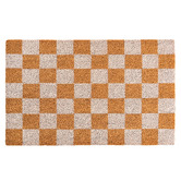 Temple &amp; Webster Checkerboard Coir &amp; Vinyl Doormat