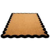 Temple &amp; Webster Wavy Edge Coir &amp; Vinyl Doormat