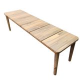 Temple &amp; Webster 6 Seater Outdoor Extendable Dining Table &amp; Bench Set