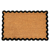 Temple &amp; Webster Wavy Edge Coir &amp; Vinyl Doormat
