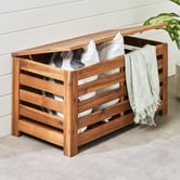Temple &amp; Webster Flores Acacia Wood Outdoor Storage Box
