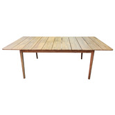 Temple &amp; Webster Sorrento Acacia Wood Outdoor Extendable Dining Table