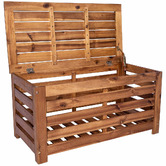 Temple &amp; Webster Flores Acacia Wood Outdoor Storage Box