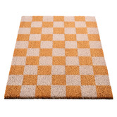 Temple &amp; Webster Checkerboard Coir &amp; Vinyl Doormat