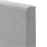 Temple &amp; Webster Grey Single Logan Upholstered Kid's Bed Frame