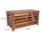 Temple &amp; Webster Flores Acacia Wood Outdoor Storage Box