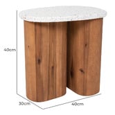 Temple &amp; Webster Tobago Terrazzo Outdoor Side Table