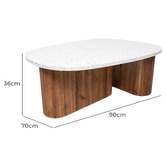 Temple &amp; Webster Tobago Terrazzo Outdoor Coffee Table