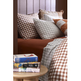 Temple &amp; Webster Gingham Washed Cotton Sheet Set