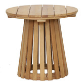 Temple &amp; Webster Paros Eucalyptus Wood Outdoor Side Table