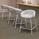Temple &amp; Webster 64.5cm Elsa Upholstered Barstools