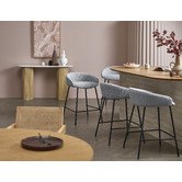 Temple &amp; Webster 64.5cm Elsa Upholstered Barstools