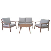 Temple &amp; Webster 4 Seater Hastings Outdoor Lounge Set