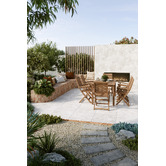 Temple &amp; Webster 6 Seater Natural Lanai Wood Outdoor Dining Set