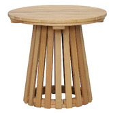 Temple &amp; Webster Paros Eucalyptus Wood Outdoor Side Table