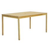 Temple &amp; Webster 4 Seater Grove Outdoor Dining Table &amp; Bench Set