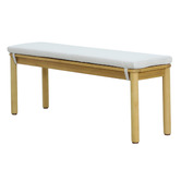 Temple &amp; Webster 4 Seater Grove Outdoor Dining Table &amp; Bench Set