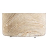 Temple &amp; Webster Lennox Round Travertine-Look Outdoor Coffee Table