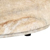 Temple &amp; Webster Lennox Round Travertine-Look Outdoor Coffee Table