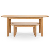 Temple &amp; Webster 4 Seater Cannes Dining Table &amp; Bench Set