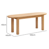 Temple &amp; Webster 2 Seater Cannes Dining Bench