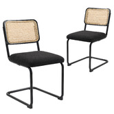 Temple &amp; Webster Marcel Breuer Cesca Replica Boucle Dining Chairs