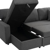 Temple &amp; Webster Darcy 3 Seater Sofa Bed with Reversible Chaise