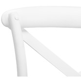Temple &amp; Webster 65cm Bella Cross Back Solid Birch Wood Bar Stool