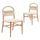 Temple &amp; Webster Marcus Beech Wood Dining Chairs