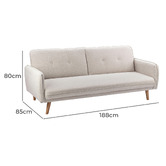 Temple &amp; Webster Chelsea 3 Seater Sofa Bed