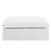 Temple &amp; Webster Jude Slipcover Ottoman