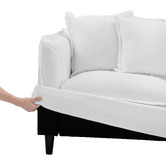 Temple &amp; Webster Removable Slipcover Set for Montauk 2 Seater Sofa
