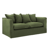 Temple &amp; Webster Removable Slipcover Set for Montauk 2 Seater Sofa