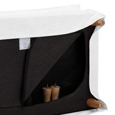 Temple &amp; Webster Jude Slipcover Ottoman