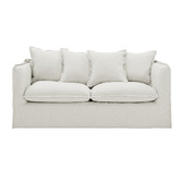 Temple &amp; Webster Montauk 2 Seater Upholstered Slipcover Sofa